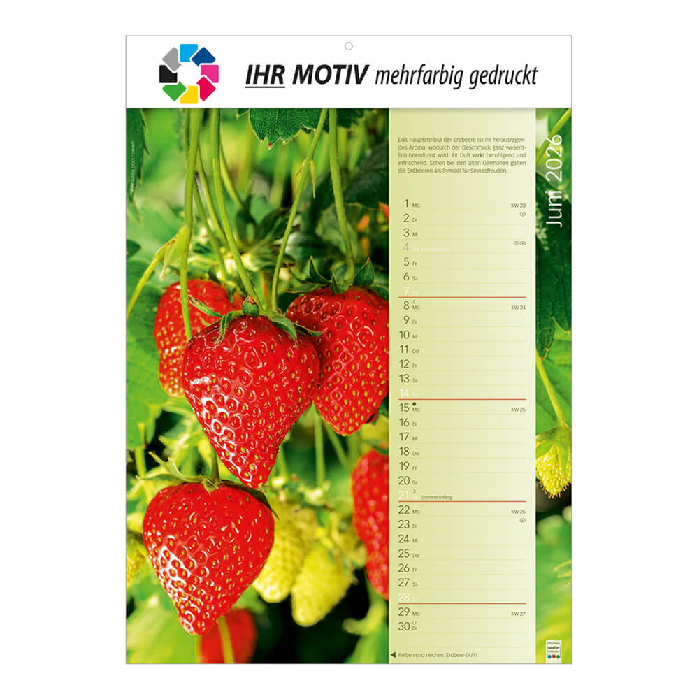 Wandkalender Erlebniswelt der Düfte Monat Juni