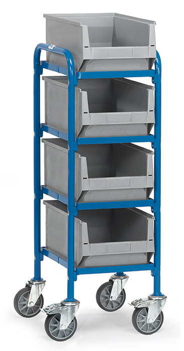 Vorschau: Fetra Beistellwagen mit Kästen Ladefläche 320 x 470 mm