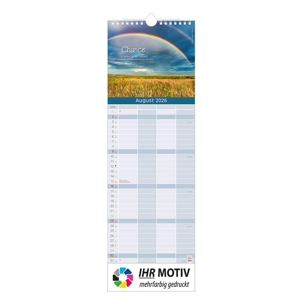 Streifenkalender Ein schönes Jahr Monat August