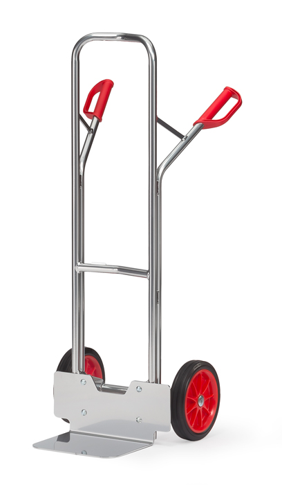 Vorschau: Fetra Alu-Stapelkarre Vollgummiräder 260 x 56 mm bis 200 kg Höhe 1300 mm