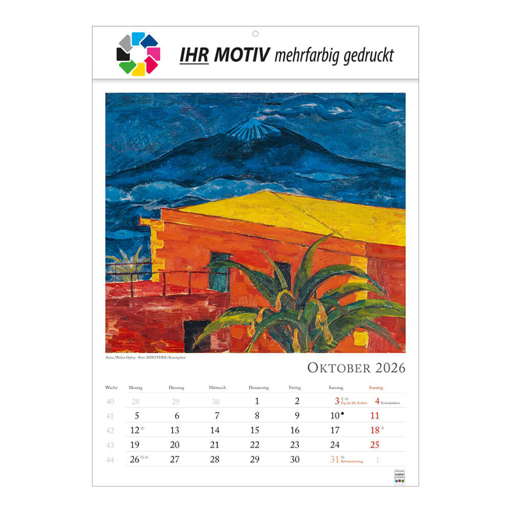 Bildkalender Kunstkalender Monat Oktober