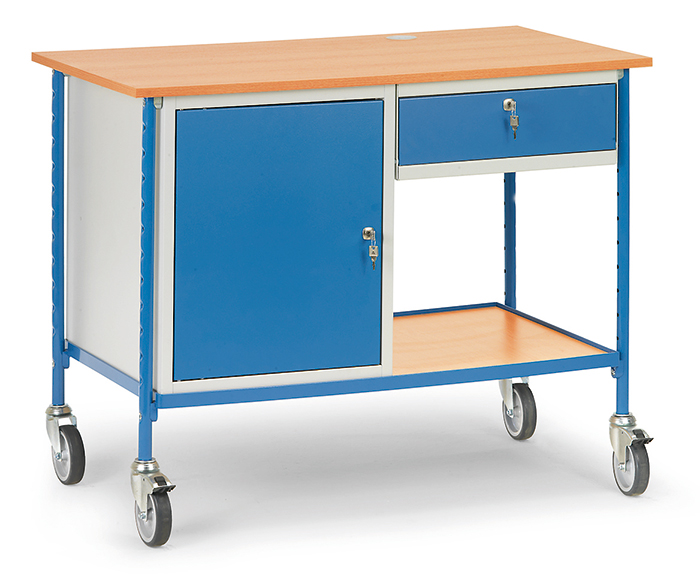 Vorschau: Fetra Rolltisch Ladefläche 1120 x 650 mm für Computer Schublade Stahlschrank