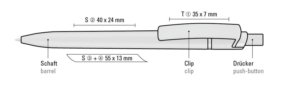 Vorschau: RECYCLED PET PEN STEP F Druckkugelschreiber