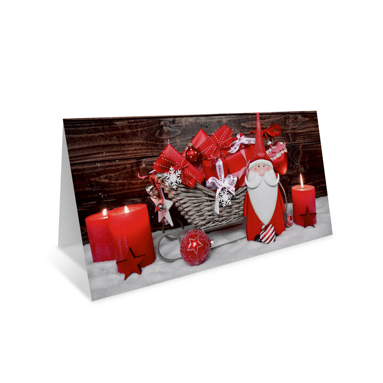 Vorschau: Weihnachts-Klappkarte, Motiv Wichtel