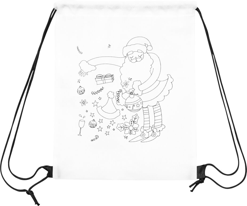 Bemalbarer Turnbeutel COLOURFUL Santa 1