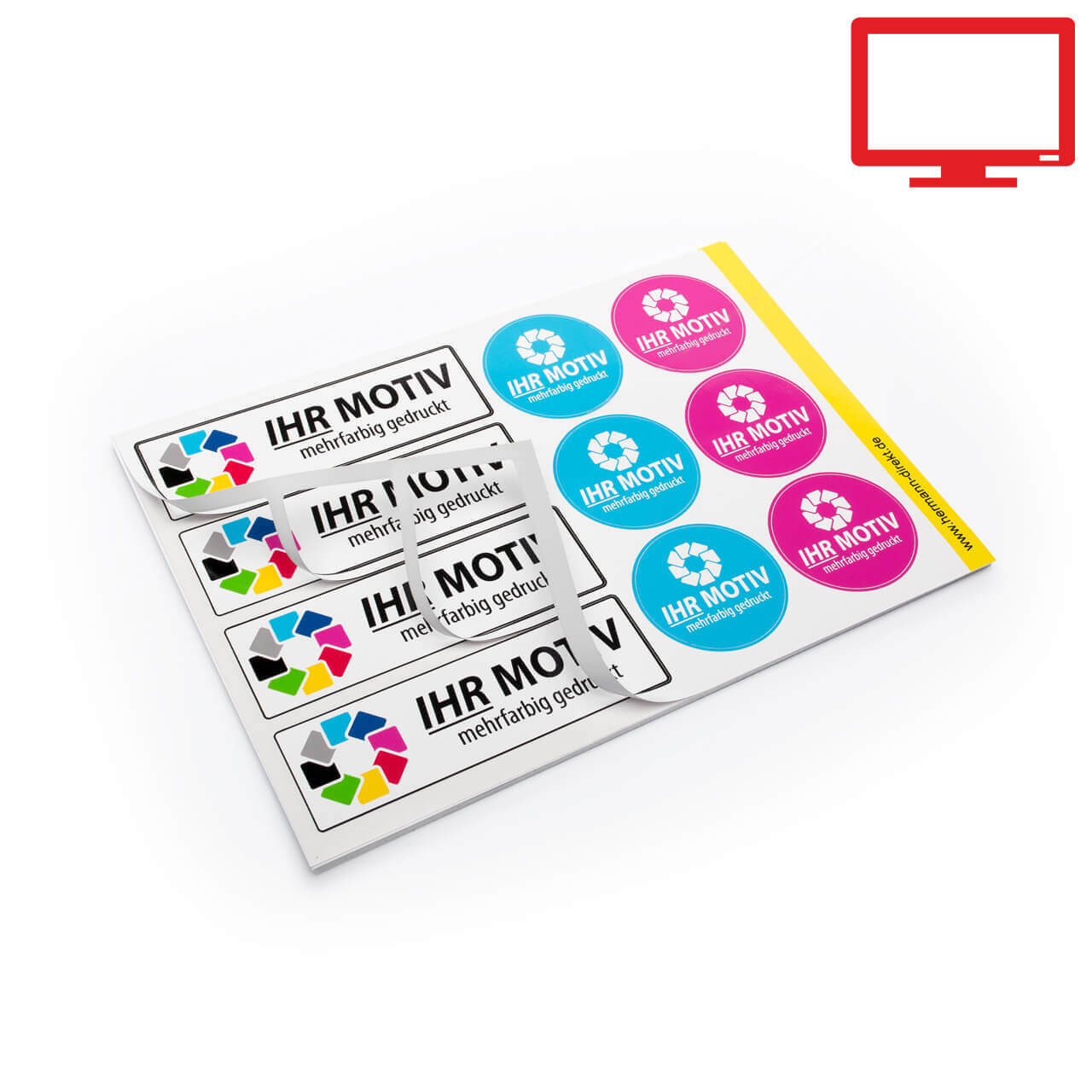 Vorschau: Konfigurator für Stickerbogen drucken