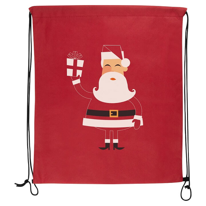 Gymbag aus Non Woven mit Weihnachtsmotiv 1