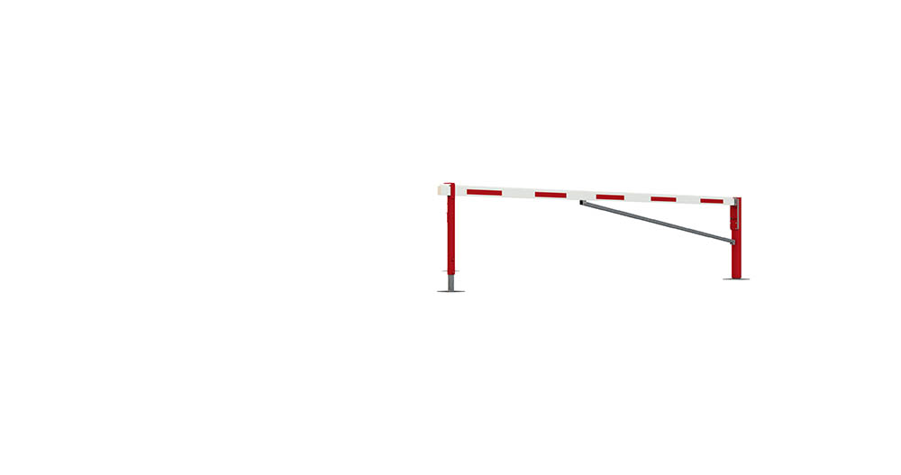 Vorschau: Drehschranke mit zwei Auflagestützen WES 105