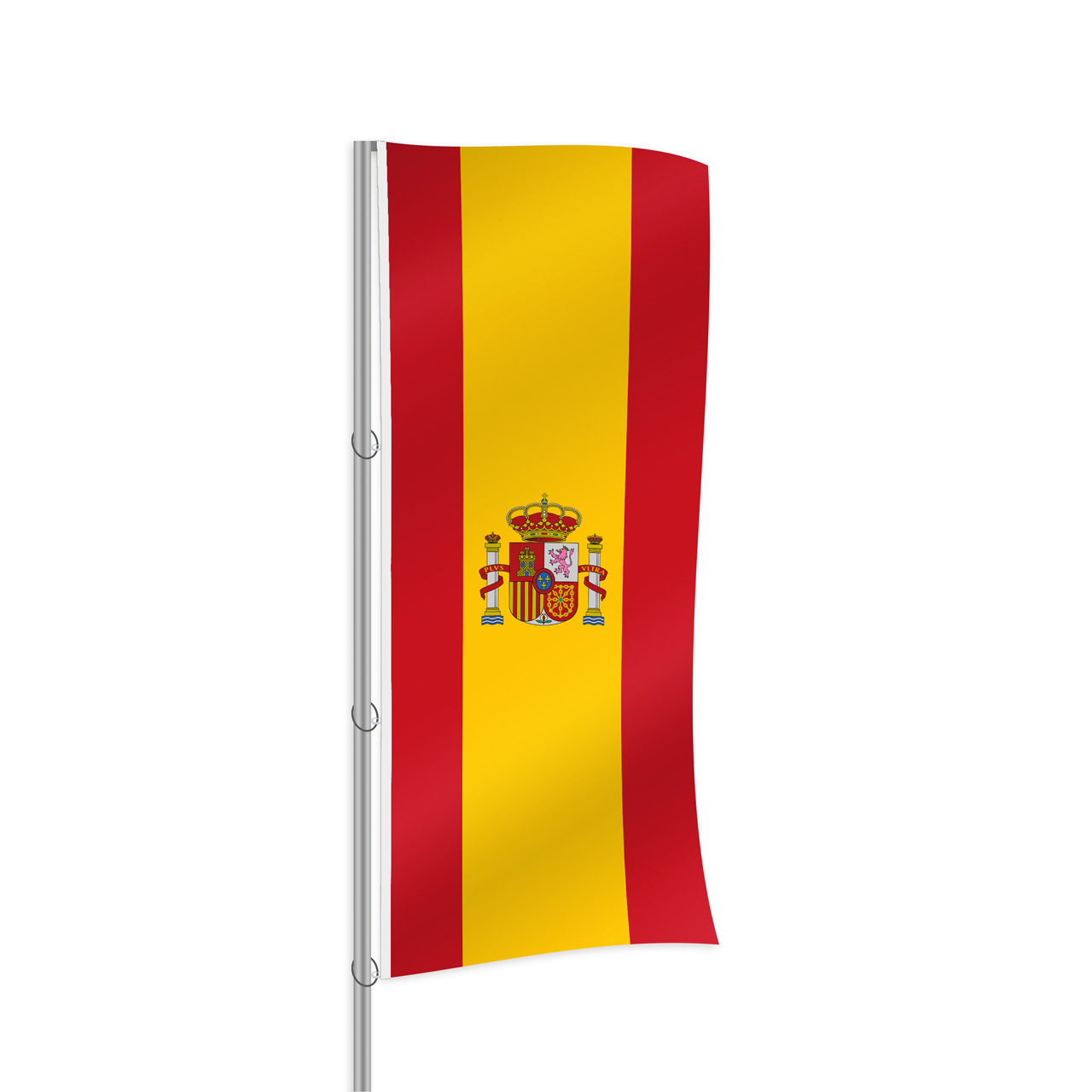 Spanien Fahne im Hochformat kaufen