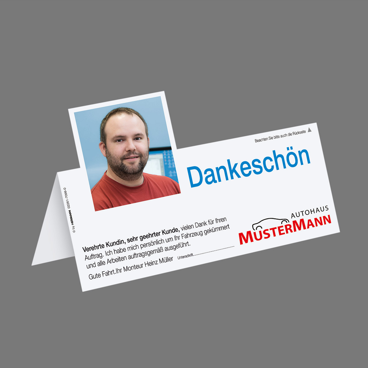 Vorschau: Armaturenbrett-Aufsteller, Stanzung eckig