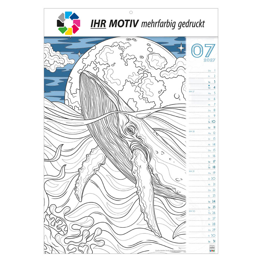 Bildkalender Nimm dir MALZEIT, Ausgabe 2027 Monat Juli