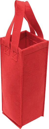 CABERNET Filz-Flaschentasche rot
