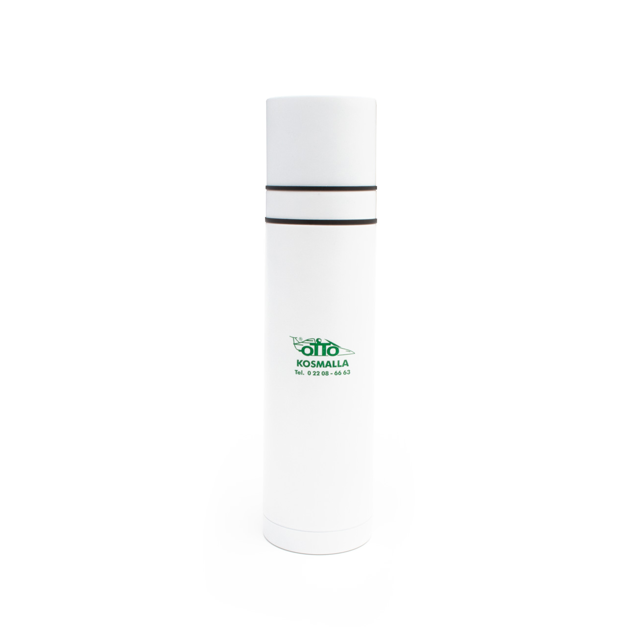Vorschau: Thermoflasche Duo-Cup aus Metall, weiß