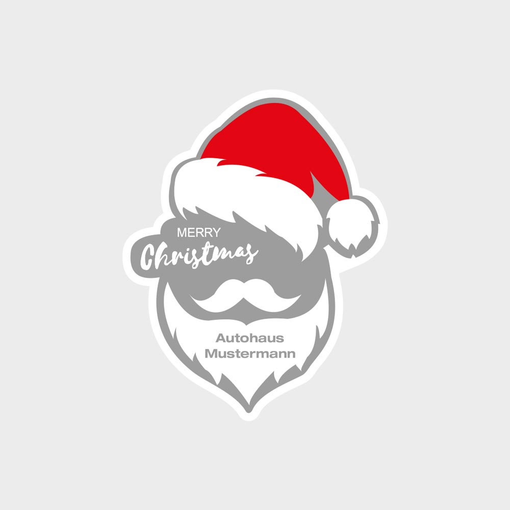 Vorschau: Weihnachts-Aufkleber Weihnachtsmann
