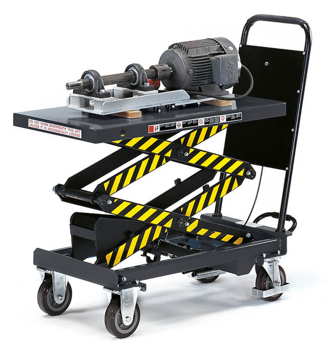 Vorschau: Fetra Hubtischwagen Ladefläche 1010 x 520 mm 500 Kg Doppelschere