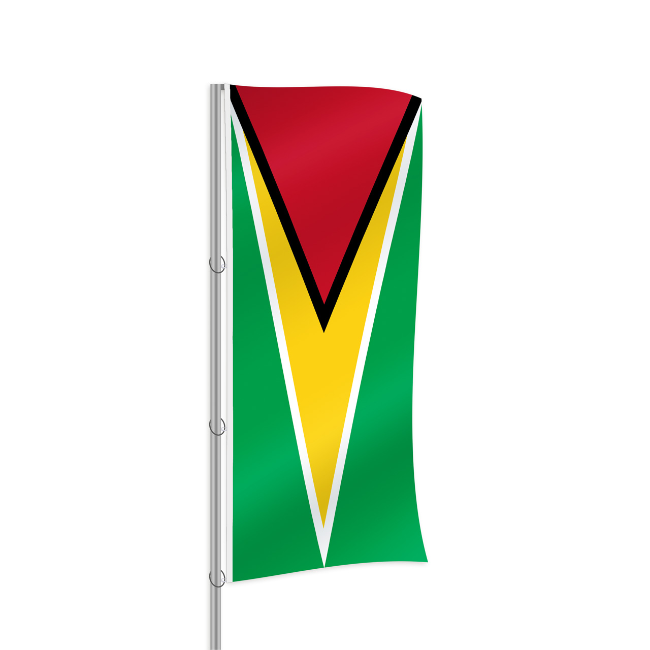 Guyana Fahne im Hochformat kaufen