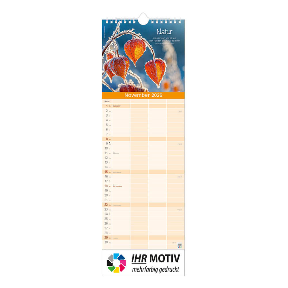 Streifenkalender Ein schönes Jahr Monat November