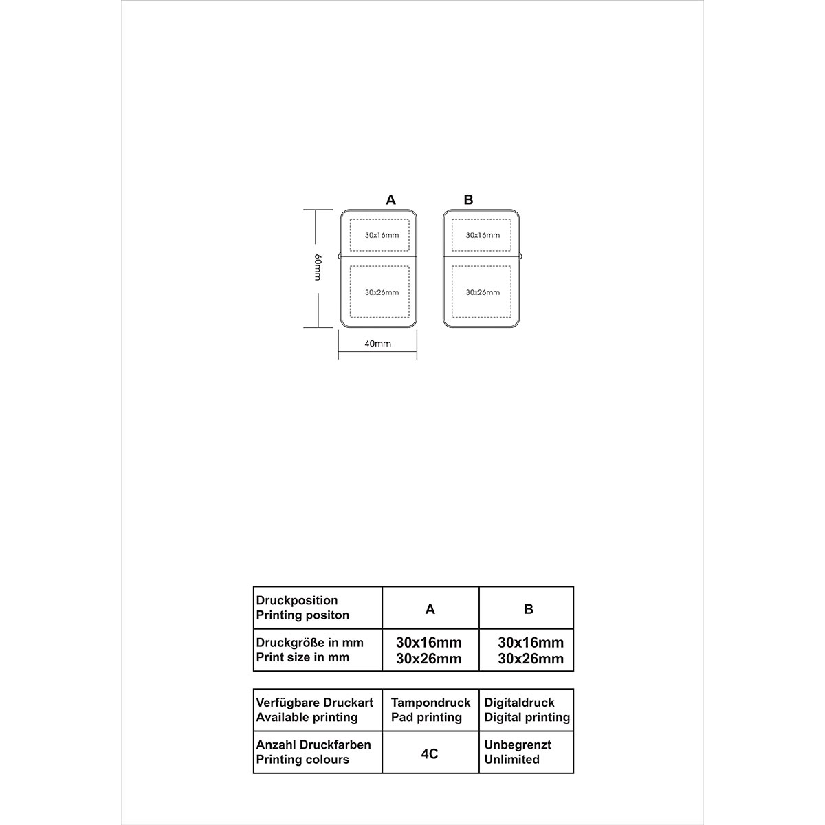 TOM® EB-062 06 Benzinfeuerzeug Skizze