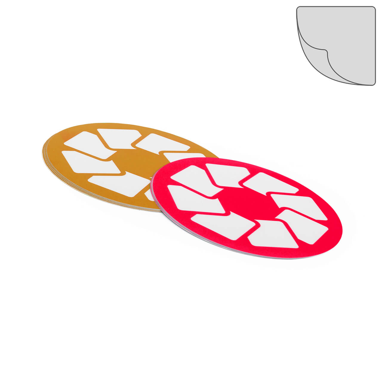 Vorschau: Papieraufkleber oval