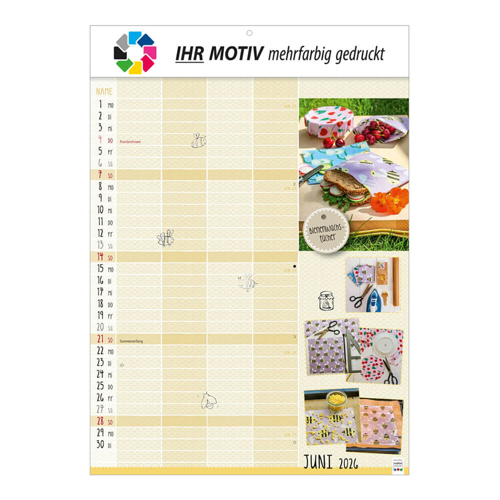 Bildkalender Selbstgemacht Monat Juni