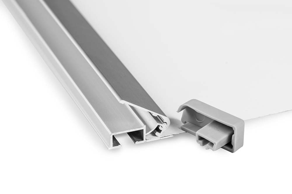 RollUp Banner 100 x 200 cm Exklusiv, Klemmvorrichtung oben