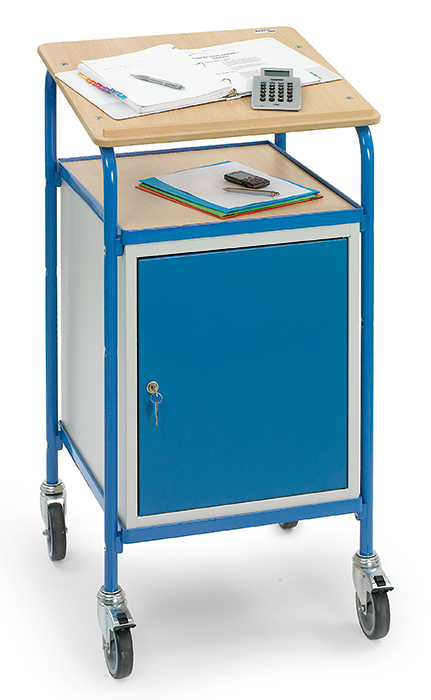 Vorschau: Fetra Rollpult Ladefläche 500 x 600 mm geneigte Schreibfläche Stahlschrank