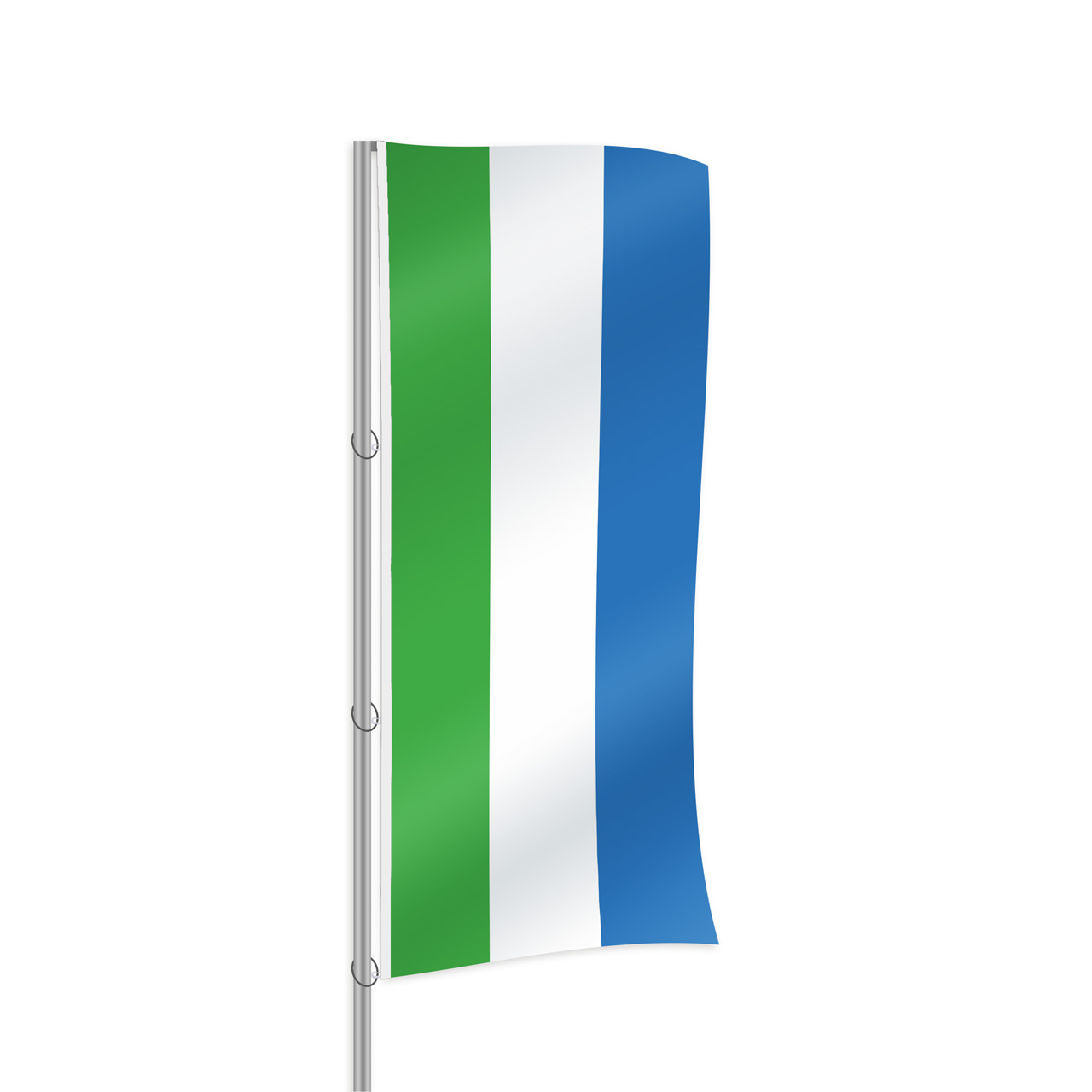 SierraLeone Fahne im Hochformat kaufen