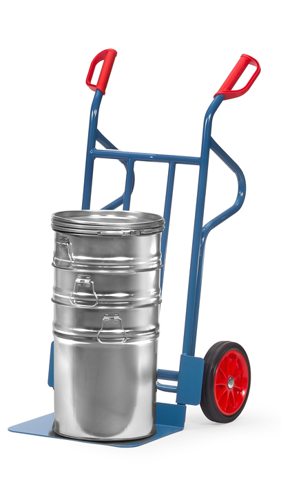 Vorschau: Fetra Sackkarre Vollgummiräder 260 x 56 mm bis 350 kg Höhe 1200 mm breite Schaufel