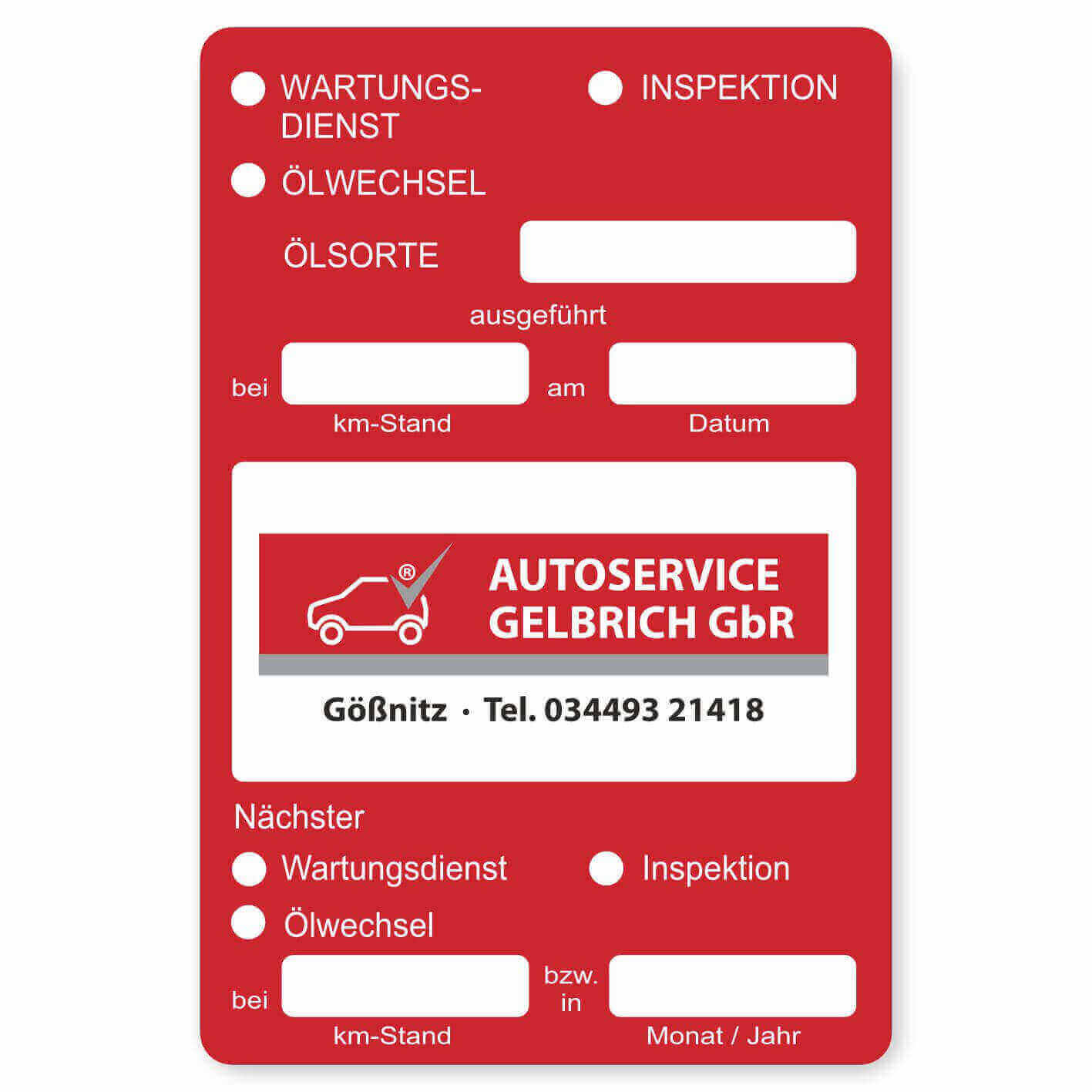 Service Checkliste 7 Beispiel 3