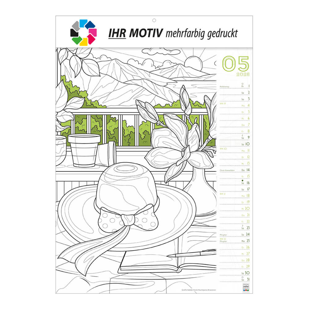 Wandkalender Nimm dir MALZEIT Monat Mai