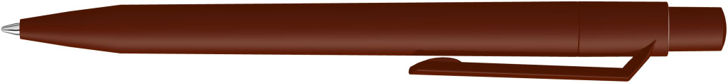 ON TOP F Druckkugelschreiber aubergine Clip unten