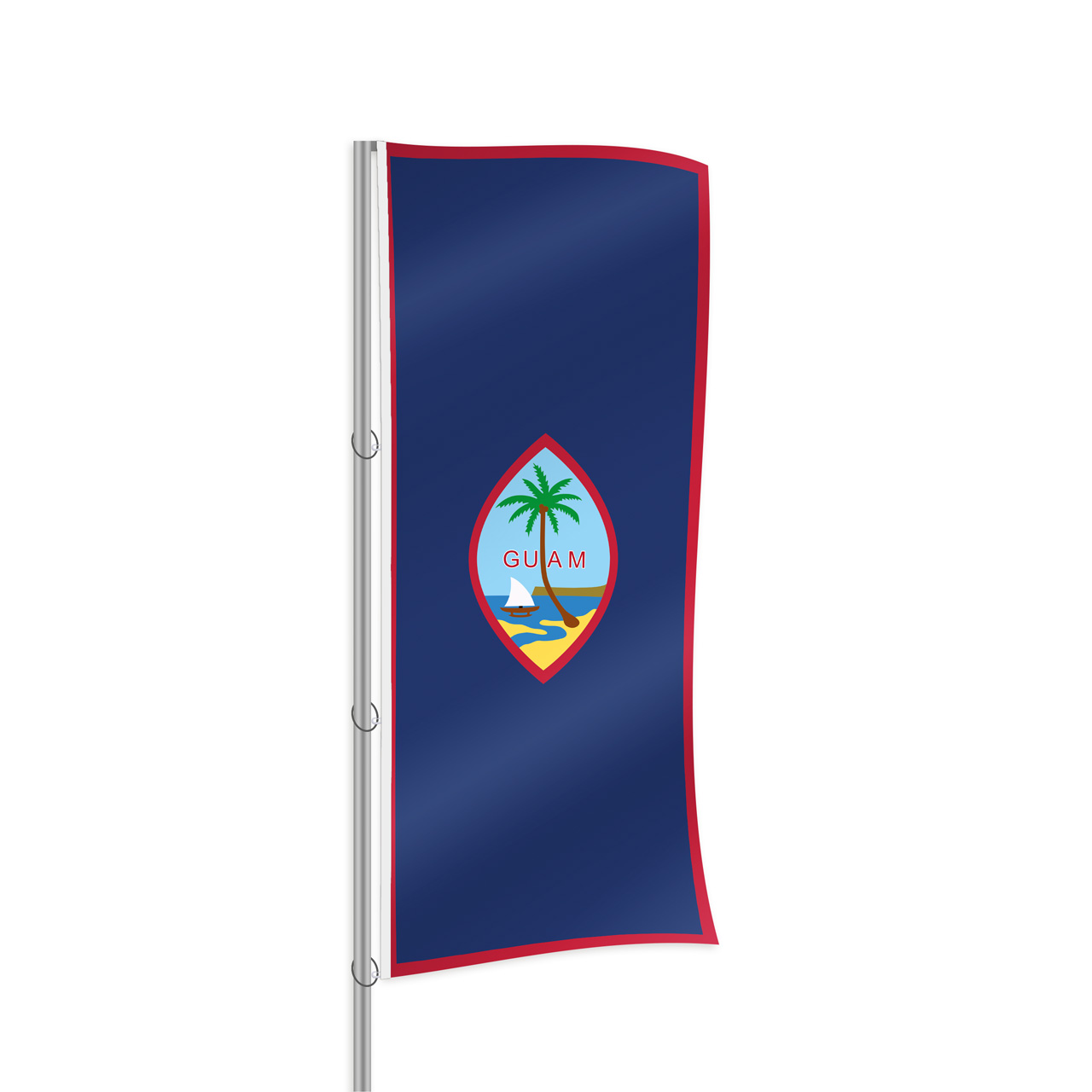 Guam Fahne im Hochformat kaufen