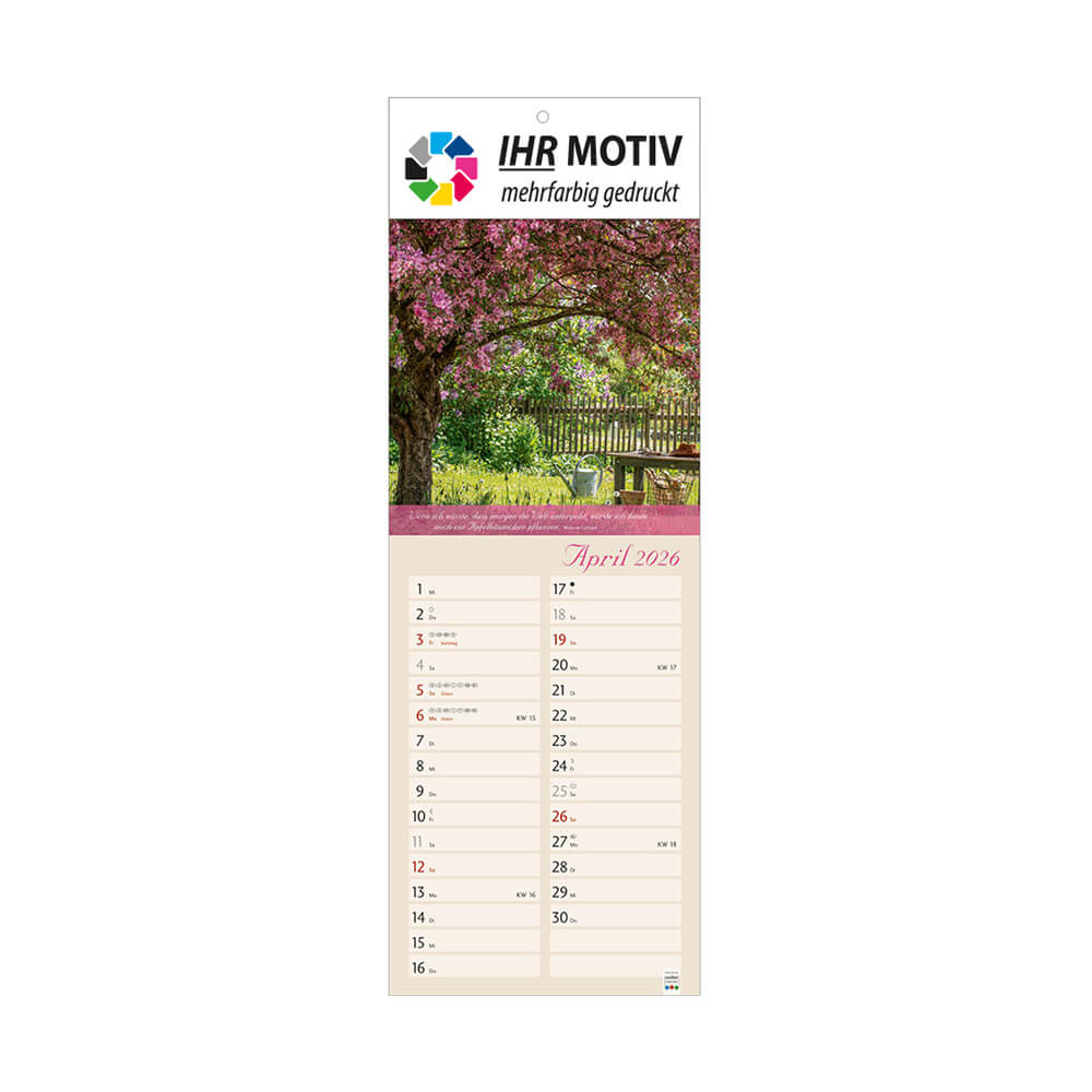 Streifenkalender Landleben Monat April