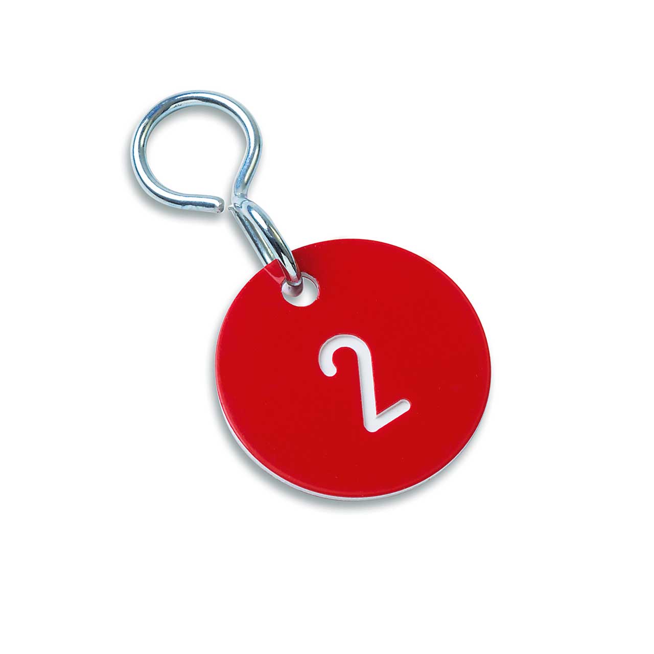 Vorschau: Zahlenmarken Numero, Farbe: rot/weiß