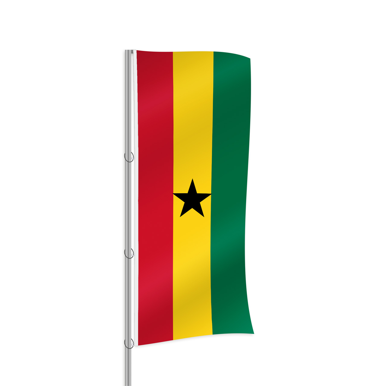 Ghana Fahne im Hochformat kaufen
