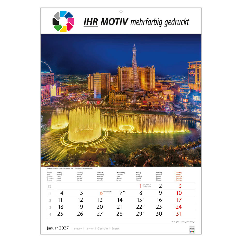 Bildkalender Metropolen, Ausgabe 2027 Monat Januar