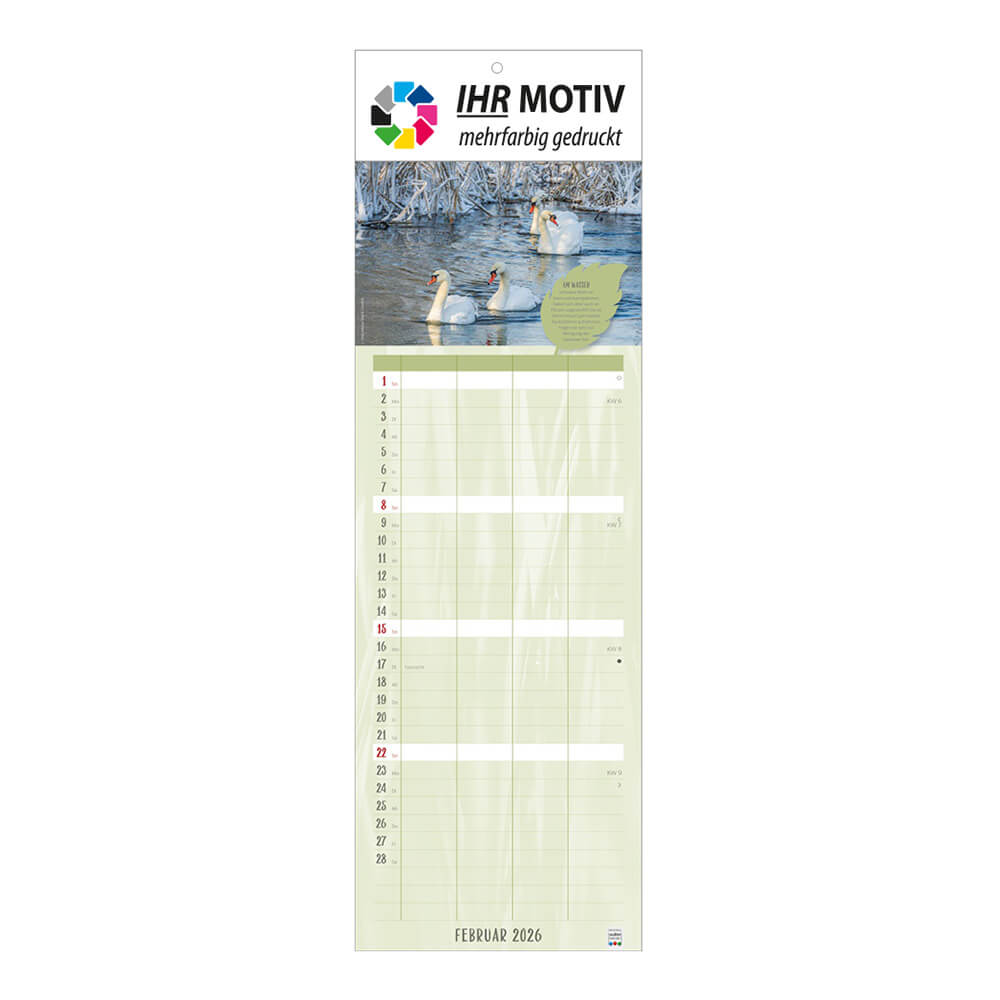 Streifenkalender Naturliebe Monat Februar