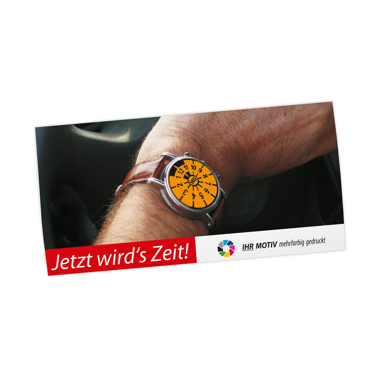Vorschau: Maxi-Postkarte HU/AU-Erinnerung, Motiv Uhr_M2