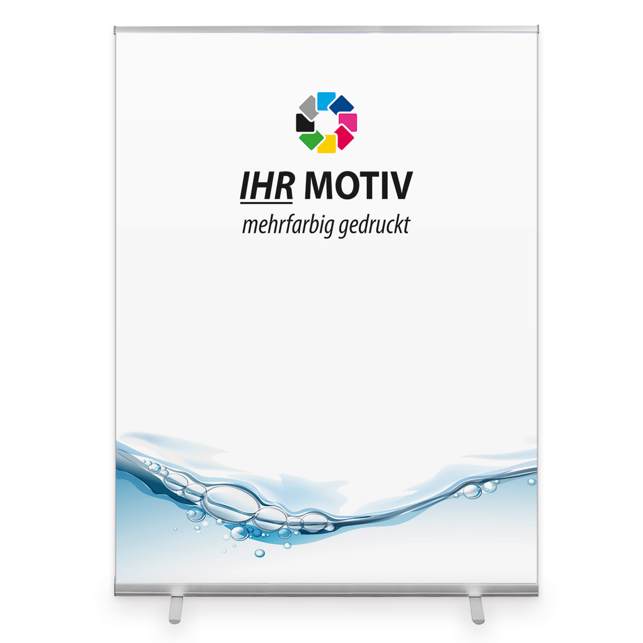Vorschau: RollUp 150 x 200 cm PVC inkl. Druck, Standard Komplettsystem