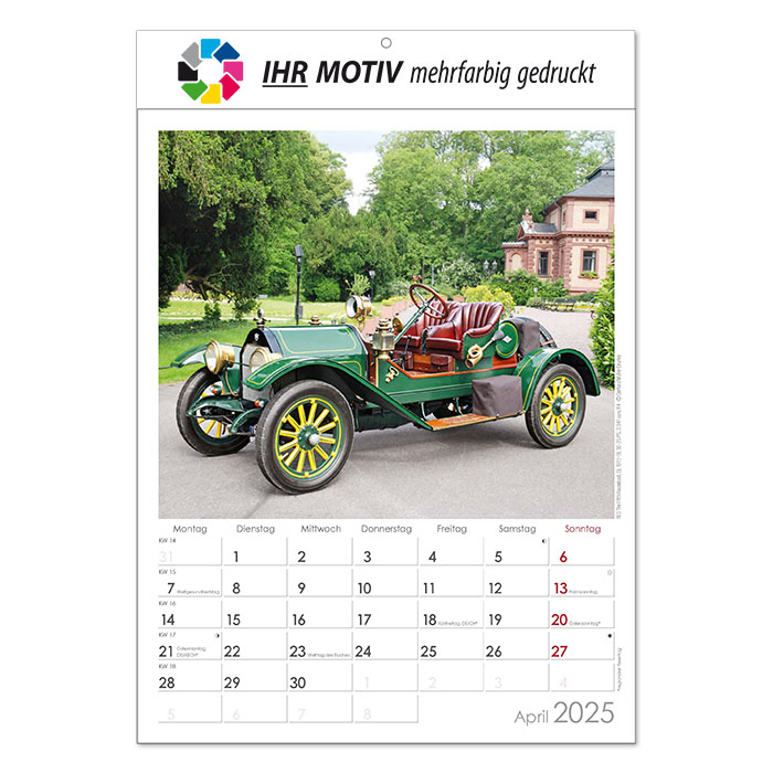 Vorschau: Bildkalender Oldtimer, Ausgabe 2026