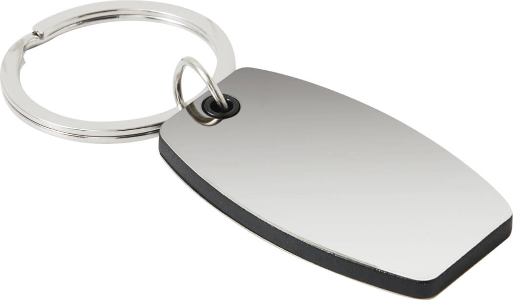 Schlüsselanhänger Mirror schwarz-silber