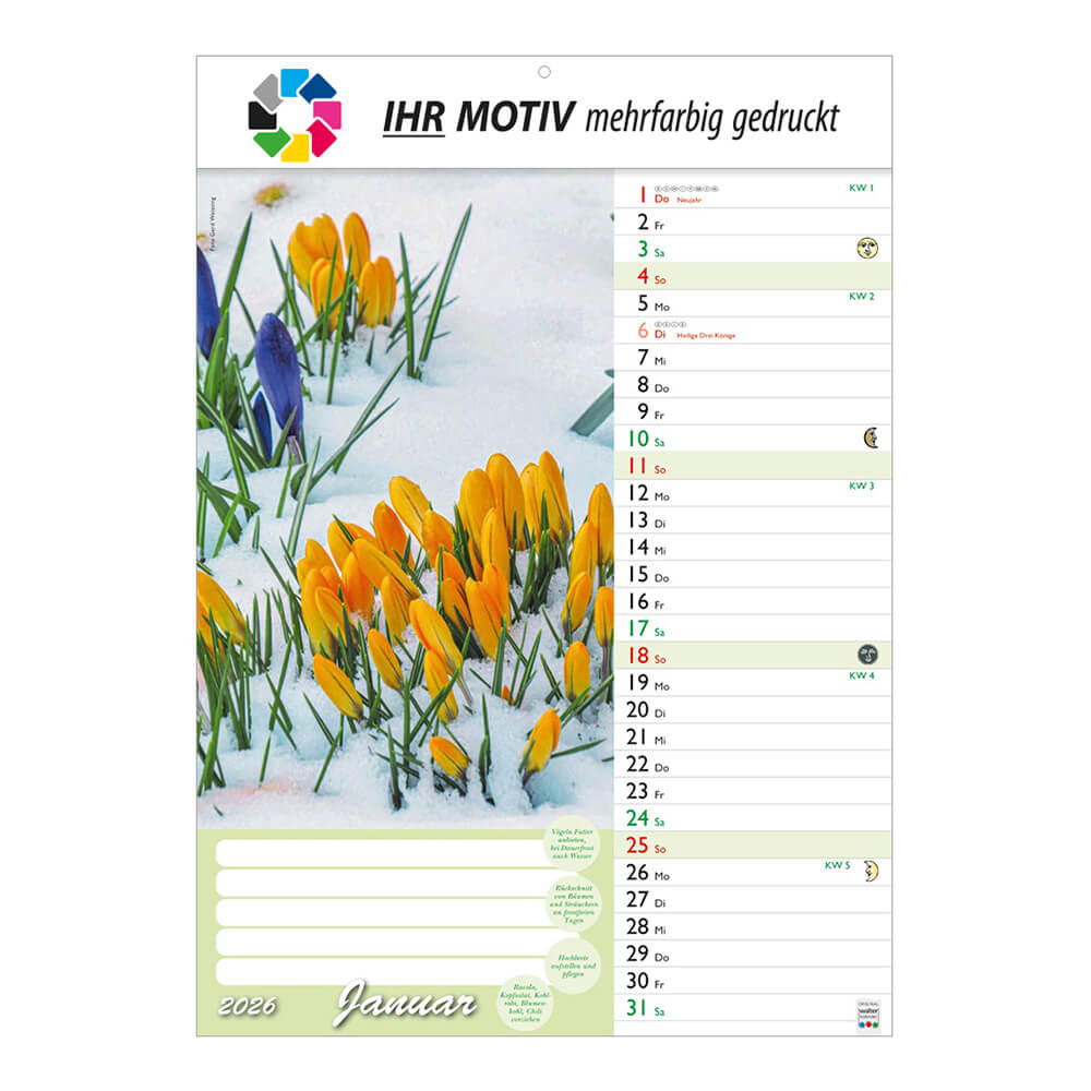 Bildkalender Günthers Gartenplaner Monat Januar