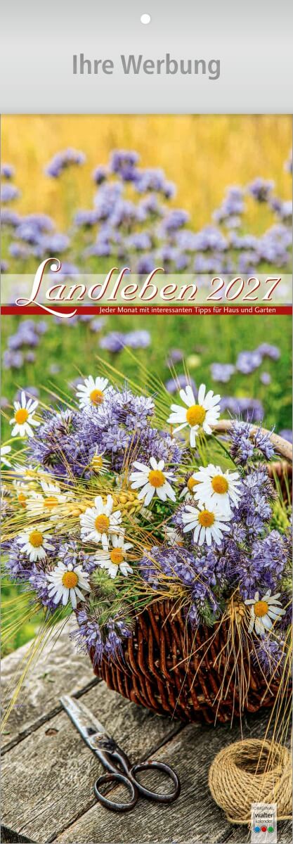 Streifenkalender Landleben, Ausgabe 2027 Deckblatt