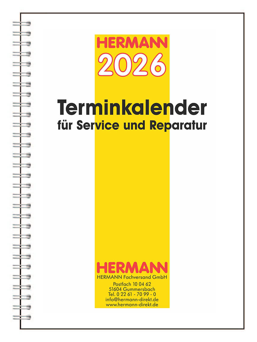 Vorschau: Werkstatt Terminkalender für die Fahrzeugannahme im Service und der Reparatur DIN A4 Format