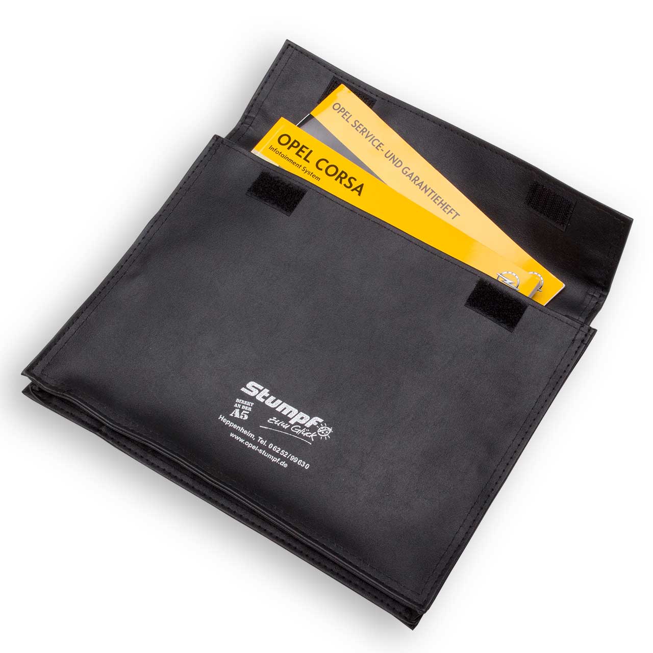Vorschau: Wagenpapiertasche im Großformat aus Kunstleder, mit Dehnungsfalte