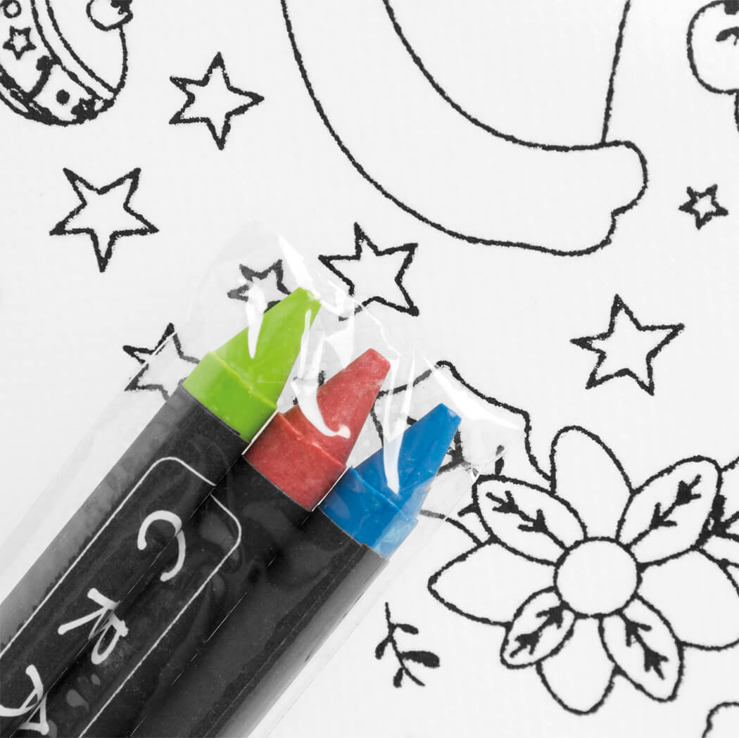 Bemalbarer Turnbeutel COLOURFUL Santa + Stifte