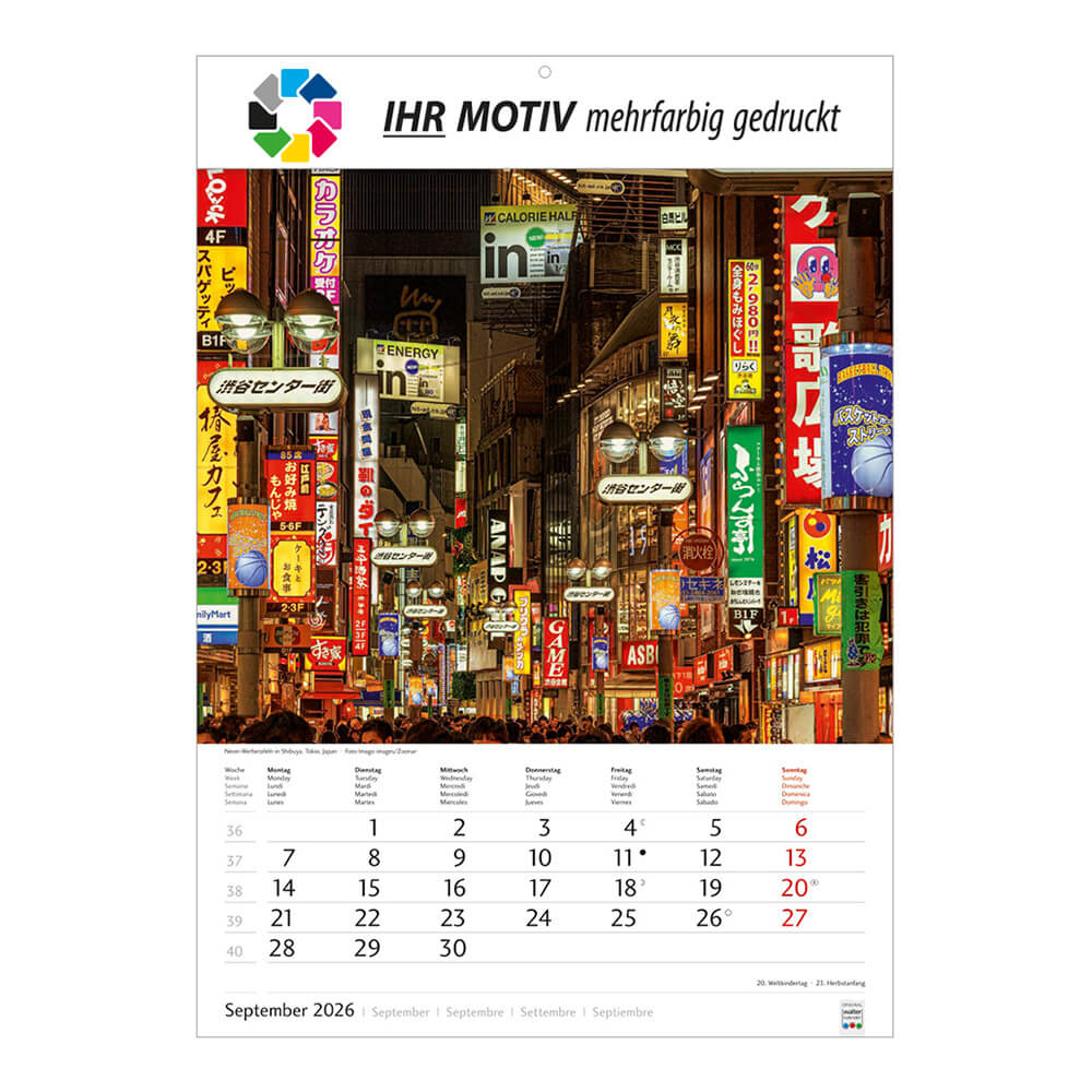 Bildkalender Metropolen Monat September