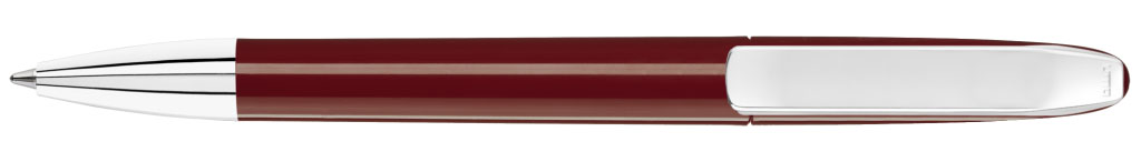 ICON M-SI Druckkugelschreiber aubergine Clip vorne