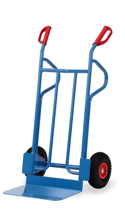 Vorschau: Fetra Sackkarre PU-Räder 260 x 85 mm bis 350 kg Höhe 1200 mm breite Schaufel