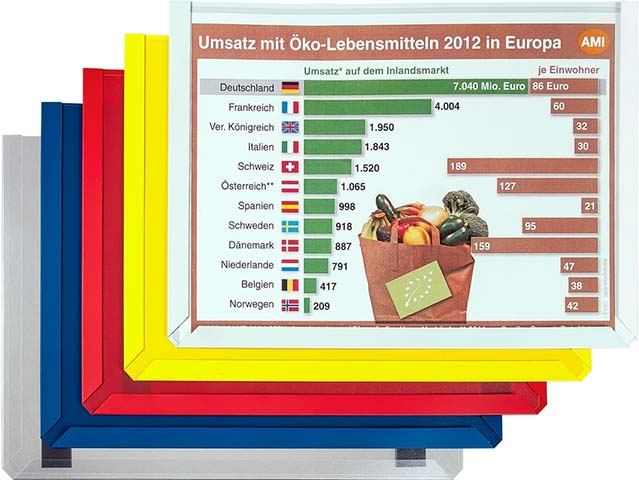 Vorschau: Magnet-Sichttasche DIN A4 Ausrichtung quer
